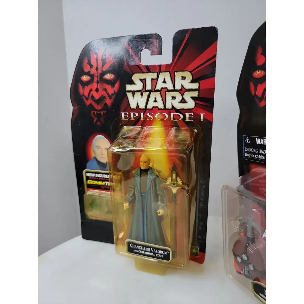 Hasbro Star Wars Episode 1 TPM Lot of 3 Star Wars Commtech Chip Jawa Naboo Set